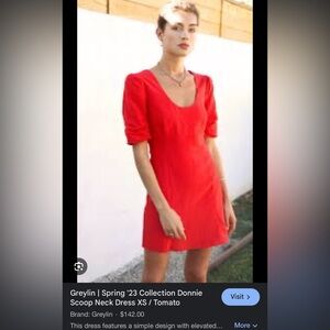 Greylin scoop neck dress